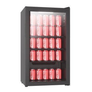 Mini chladnička so sklenenými dverami - 80 L - CombiSteel