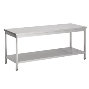 Stôl Inox s policou - D 1200 x Š 600 mm - CombiSteel