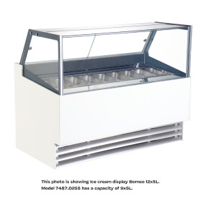 Vitrine à Glaces Phuket - 9 x 5 L - CombiSteel