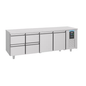 Table Réfrigérée Positive à 2 Portes et 4 Tiroirs - 632 L - CombiSteel