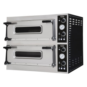 Four à Pizza à 2 Chambre - 2 x 6 Pizzas - 400 V - CombiSteel