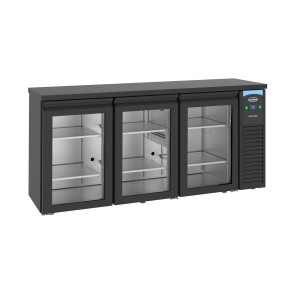Zadný bar s chladením s 3 sklenenými dverami - 500 L - CombiSteel