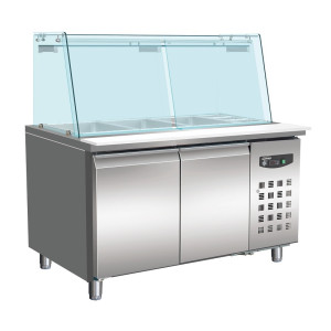 Table Réfrigérée Positive à 2 Portes - 314 L - 3 GN 1/1 et 3 GN 1/6 - CombiSteel