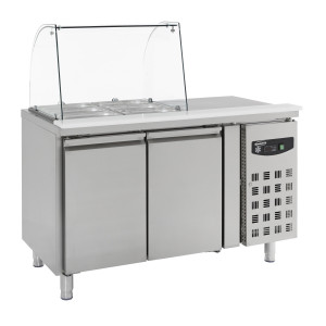 Saladette Chladiaca s 2 Dverami - 2 GN 1/1 - CombiSteel