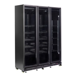 Positive Refrigerated Display Case with 3 Glass Doors - 1200 L - CombiSteel
