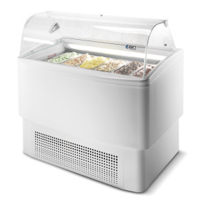 Výkladová vitrína na zmrzlinu - ventilačná - 339 L - CombiSteel