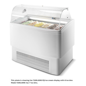 Vitrína na zmrzlinu - ventilačná - 383 L - CombiSteel