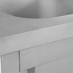 Meuble Plonge 1 Bac avec Dosseret et 3 Tiroirs - 1200 x 600 mm - Bac à Gauche - Dynasteel