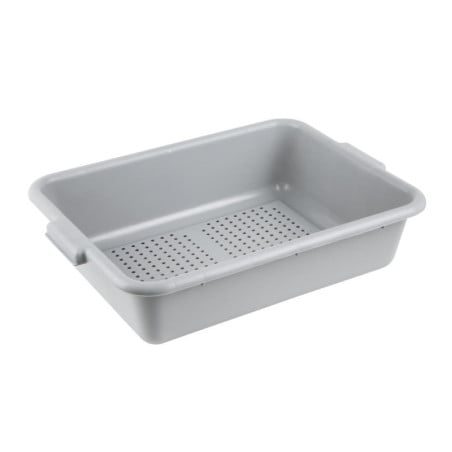 Perforated Food Tray in Polypropylene - Gray - Vogue