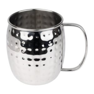 Mug z Kladivovanej Nehrdzavejúcej Ocele - 440 ml - Olympia