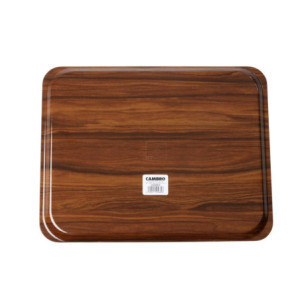 Smooth Laminated Tray Capri Walnut - 460 x 360 mm - Cambro