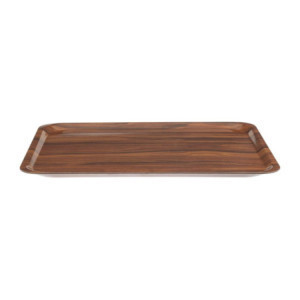 Smooth Laminated Tray Capri Walnut - 460 x 360 mm - Cambro