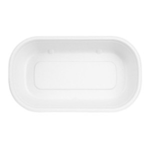 Barquette Ovale en Bagasse - 850 ml - Lot de 100 - Fiesta