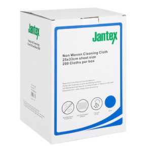 Compostable Blue Cleaning Cloths - 200 Sheets - Jantex