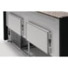 Tibet Black Refrigerated Service Counter - 1000 mm - Zoin