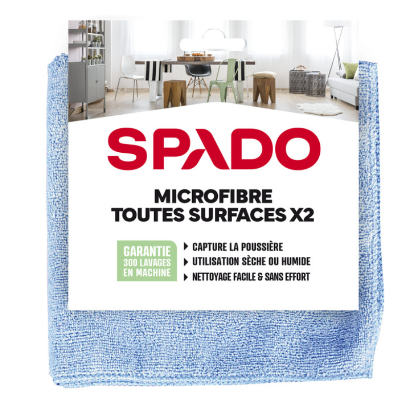 Mikrovlákno Všetky Povrchy - 380 x 380 mm - Sada 2 - SPADO Mikrovlákno Všetky Povrchy - 380 x 380 mm - Sada 2 - SPADO