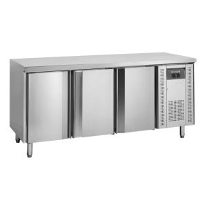 Table Réfrigérée en Inox - 3 Portes - GN 1/1 - TEFCOLD