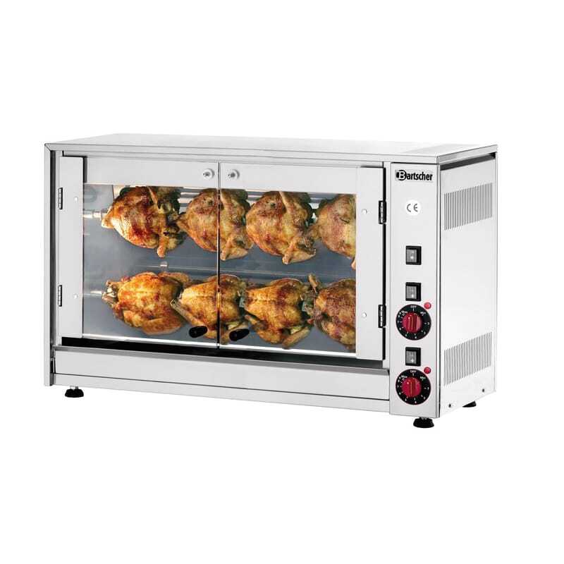 Electric rotisserie for 16 chickens for professional catering