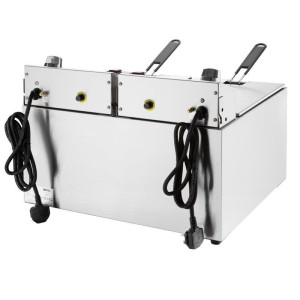 Dvojitá elektrická fritéza s časovačom - 2 x 8 L - Buffalo