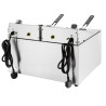 Dvojitá elektrická fritéza s časovačom - 2 x 8 L - Buffalo