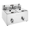 Dvojitá elektrická fritéza s časovačom - 2 x 8 L - Buffalo