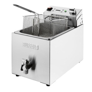 Jednoduchá elektrická fritéza s časovačom - 1 x 8L - Buffalo