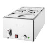 Bain-Marie s vypúšťacím kohútikom a GN nádobami
