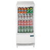 Vitrine Réfrigérée Positive Blanche 2 Portes Incurvées 86 L - Polar