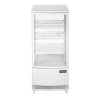 Vitrine Réfrigérée Positive Blanche 2 Portes Incurvées 86 L - Polar