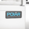 Vitrine Réfrigérée Positive Blanche 2 Portes Incurvées 86 L - Polar
