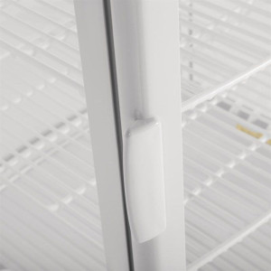 Vitrine Réfrigérée Positive Blanche 2 Portes Incurvées 86 L - Polar