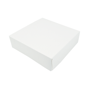 Biela kartónová cukrárenská krabica - 29 x 29 cm - Sada 50 - FourniResto