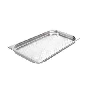 GN 2/1 Perforated Stainless Steel Pan - Depth 40 mm - Professional kitchen