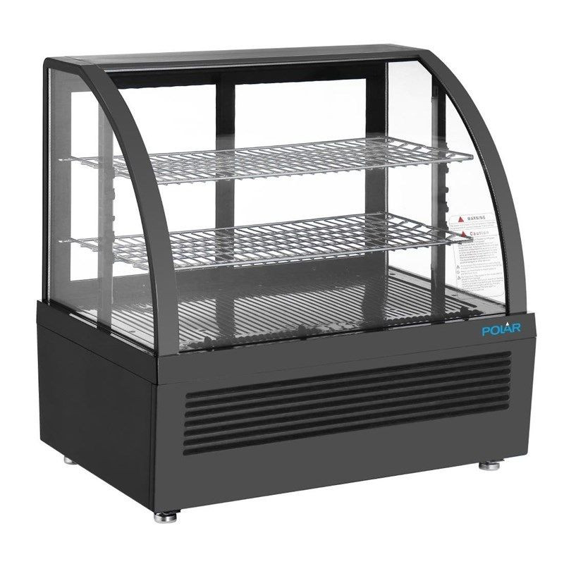 Čierna pultová chladiaca vitrína - 100 L - Polar Čierna pultová chladiaca vitrína - 100 L - Polar