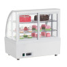 Vitrine Réfrigérée de Comptoir Blanche - 2 Etagères - 100 L - Polar