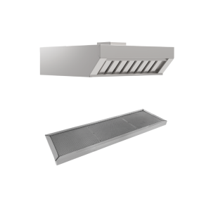 Front Condensation Hood for Steam and Odors with Charcoal Filter GN 2/1 - Mychef