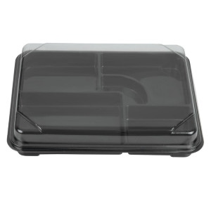 PET viečka pre recyklovateľné jedálenské tácky 263 x 201 mm - Sada 90 - Faerch