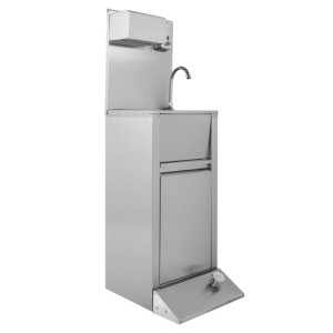 Umývadlo na nohy s košom, dávkovačom mydla a papiera - Dynasteel