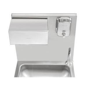 Umývadlo na nohy s košom, dávkovačom mydla a papiera - Dynasteel