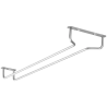 Support de Verres Inox - 1 Rangée