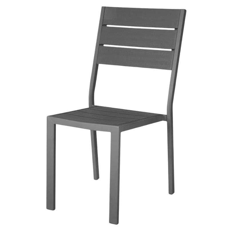 Valletta Slatted Chair in Gray - Set of 4 Valletta Slatted Chair in Gray - Set of 4