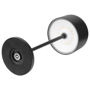 Stolová lampa s okrúhlym tienidlom Lucca čierna - 200 mm