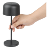 Stolová lampa s okrúhlym tienidlom Lucca čierna - 200 mm