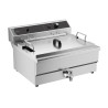 Profesionálna fritéza s vypúšťacím ventilom - 25 L - CombiSteel