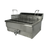 Profesionálna fritéza s vypúšťacím ventilom - 25 L - CombiSteel