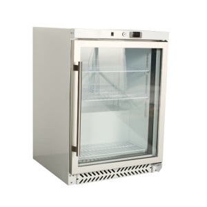Mini chladnička so sklenenými dverami 170 L 0/+8 °C - Dynasteel