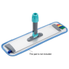 Flat White Aluminum Broom Head - 400 mm