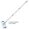 Flat White Aluminum Broom Head - 400 mm