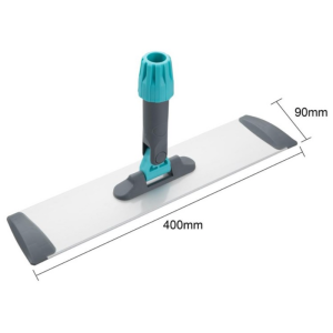 Flat White Aluminum Broom Head - 400 mm