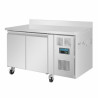Positive Refrigerated Table 2 Doors Series U with Backsplash - 282L - Polar
